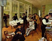 Э. Дега. Контора по торговле хлопком в Новом Орлеане. 1873.