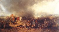Ян Кароль Ходкевич (в красном) при Хотине, 1621 год (картина Юзефа Брандта)