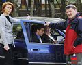 Павел Любимцев на съемках телесериала «Закон и порядок»