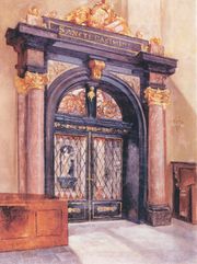 Ворота капеллы Св. Казимира в виленском кафедральном соборе. (1912).