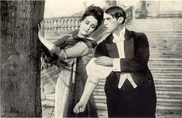 Мария Карми и Карл де Фогт в фильме «Дорога смерти» (1916)