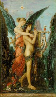 Гесиод и Муза. Картина Гюстава Мюро, 1891