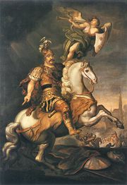 Ян Собеский под Веной. Картина 1686.