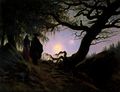 Mann und Frau den Mond betrachtend (1830-1835)