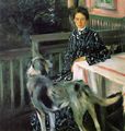 Портрет Ю. Кустодиевой, жены художника. 1903. ГРМ