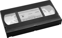 Видеокассета формата VHS.