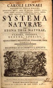 Титульный лист книги «Systema Naturae»
