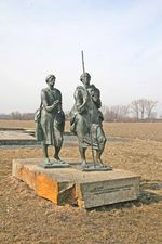 Памятник св. Войтеху и его брату св. Радиму в Либице (Чехия)