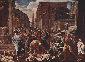 The Plague at Ashdod, from the Louvre.